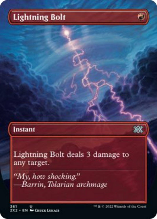 Lightning Bolt (Borderless) [2X2 - 361] - Cartes Sportives Rive Sud