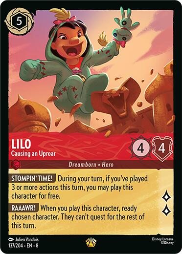 Lilo - Causing an Uproar [8 - 137/204] - Cartes Sportives Rive Sud