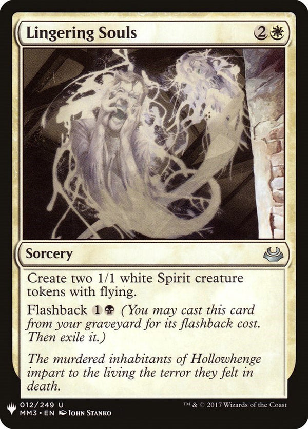 Lingering Souls [LIST - 12] - Cartes Sportives Rive Sud