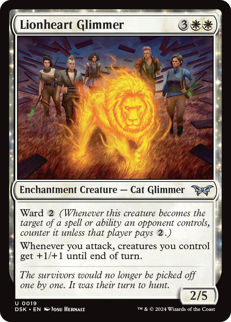 Lionheart Glimmer [DSK - 19] - Cartes Sportives Rive Sud