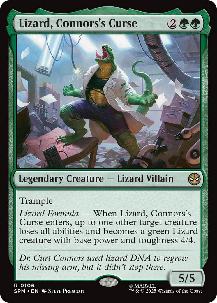 Lizard, Connors's Curse [SPM - 106] - Cartes Sportives Rive Sud