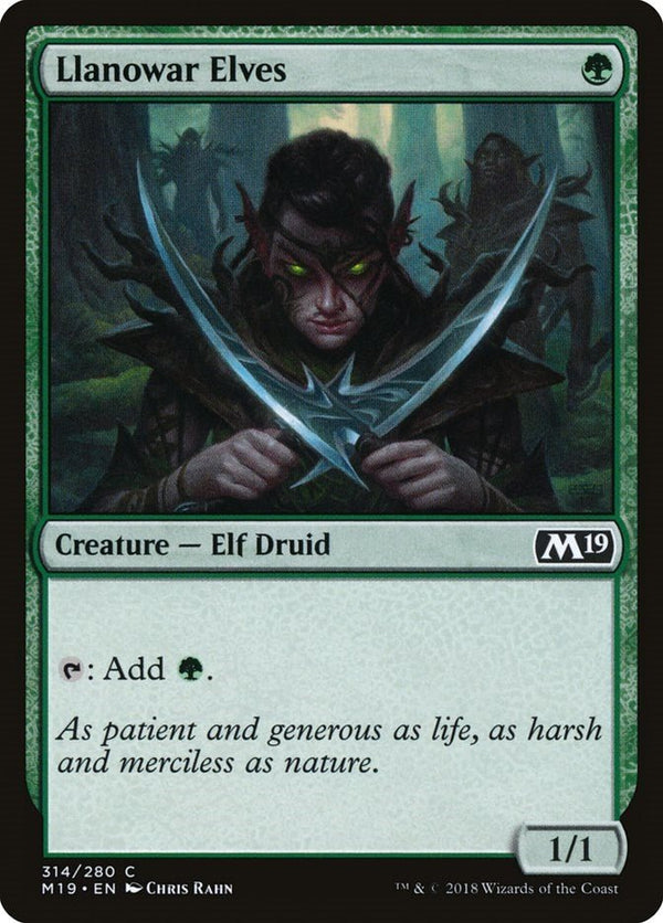 Llanowar Elves [M19 - 314] - Cartes Sportives Rive Sud
