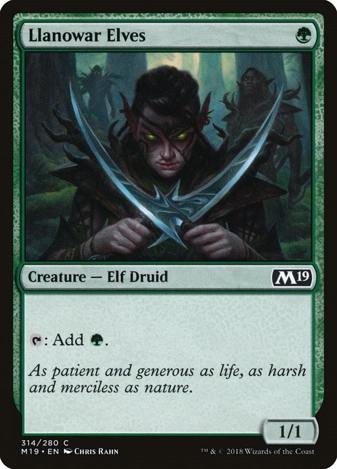 Llanowar Elves [M19 - 314] - Cartes Sportives Rive Sud