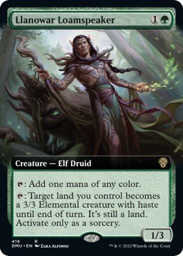 Llanowar Loamspeaker (Extended Art) [DMU - 416] - Cartes Sportives Rive Sud