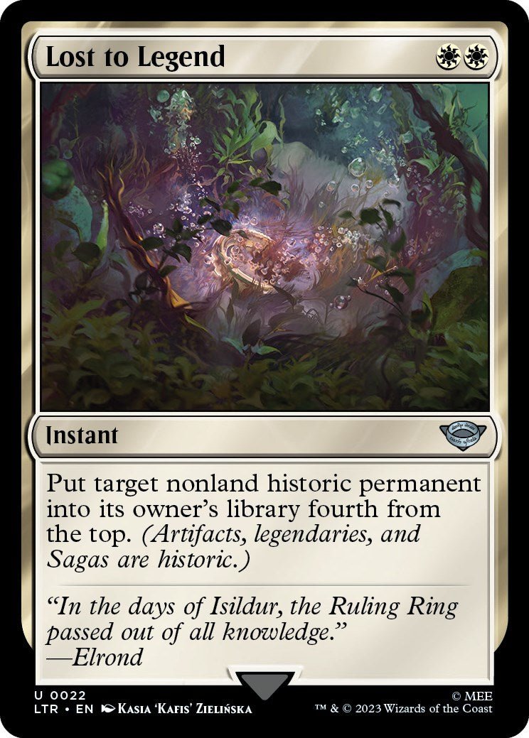 Lost to Legend [LTR - 22] - Cartes Sportives Rive Sud