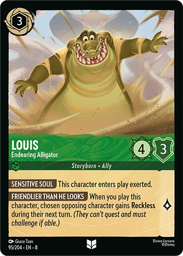 Louis - Endearing Alligator [8 - 95/204] - Cartes Sportives Rive Sud