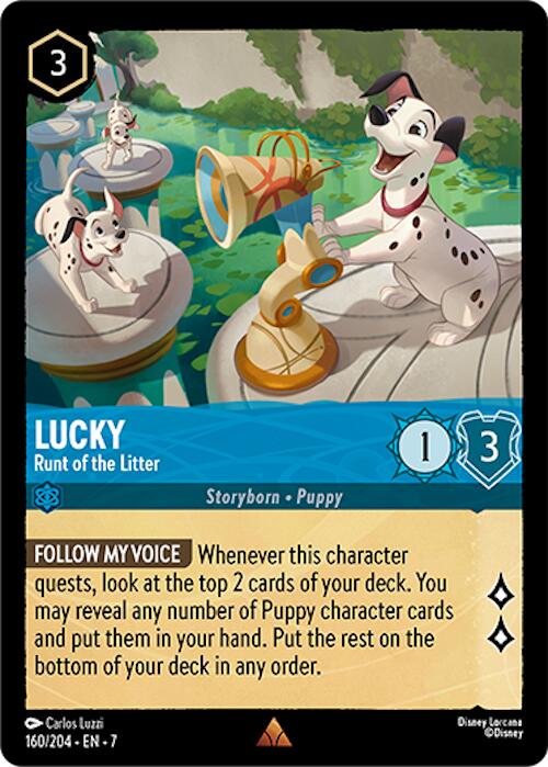 Lucky - Runt of the Litter [7 - 160/204] - Cartes Sportives Rive Sud