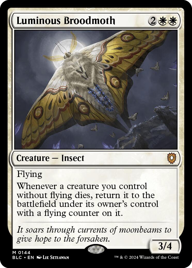 Luminous Broodmoth [BLC - 144] - Cartes Sportives Rive Sud