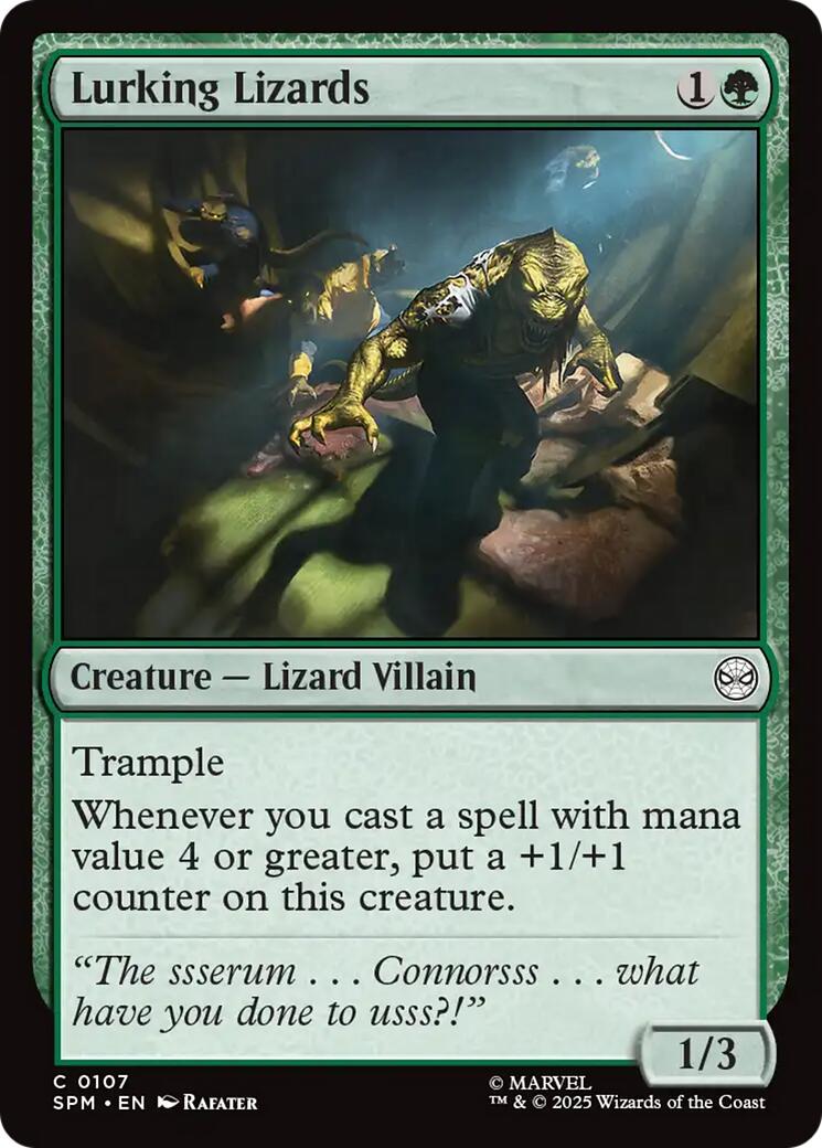 Lurking Lizards [SPM - 107] - Cartes Sportives Rive Sud