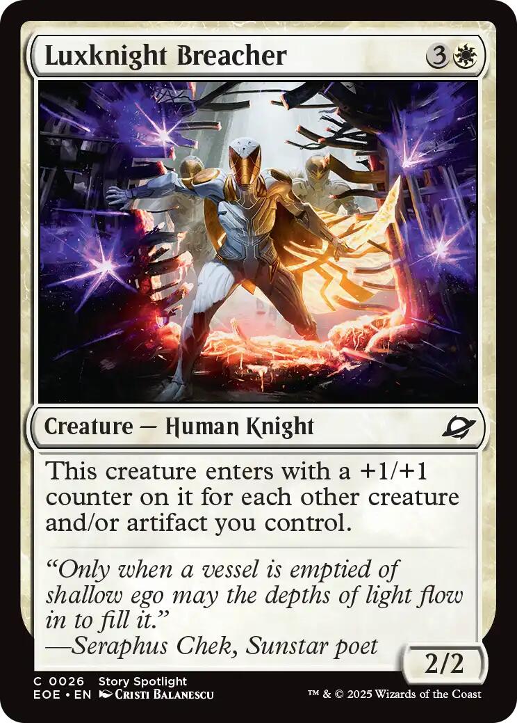 Luxknight Breacher [EOE - 26] - Cartes Sportives Rive Sud