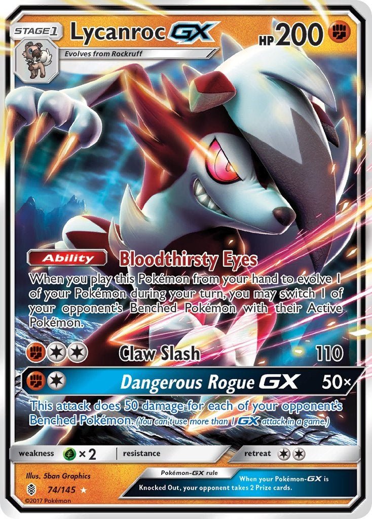 Lycanroc GX [SM02 - 74/145] - Cartes Sportives Rive Sud