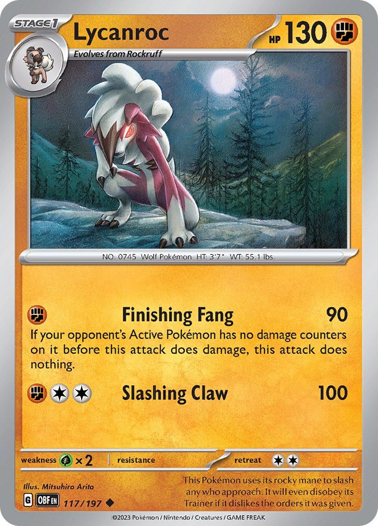 Lycanroc [OBF - 117/197] - Cartes Sportives Rive Sud