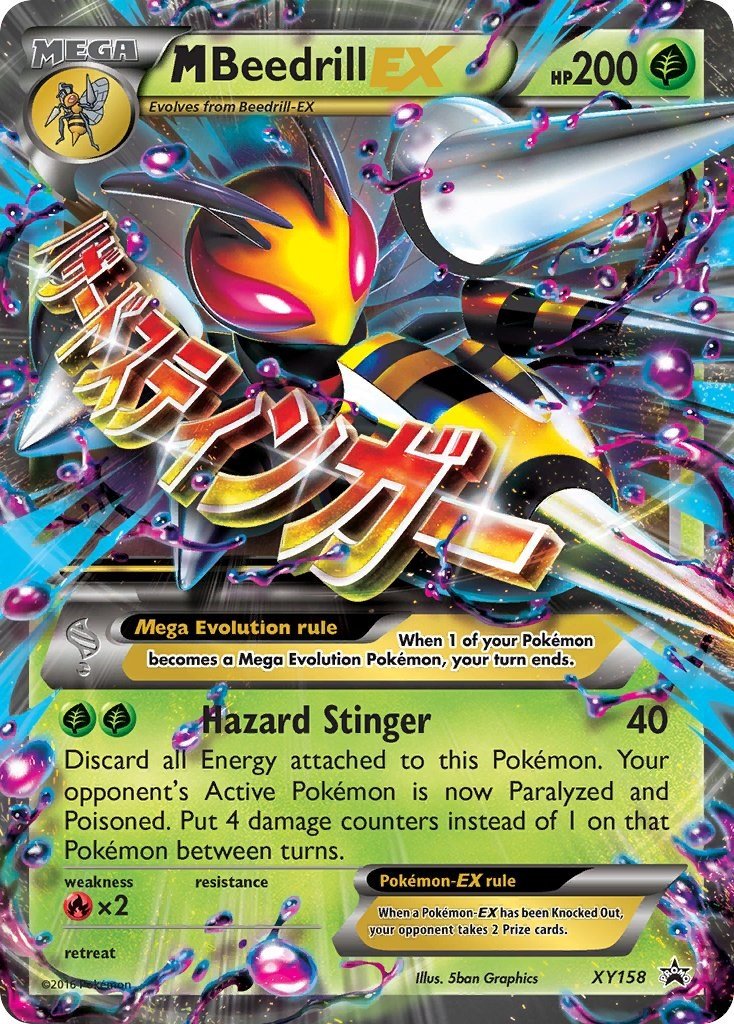 M Beedrill EX [PR - XY158] - Cartes Sportives Rive Sud