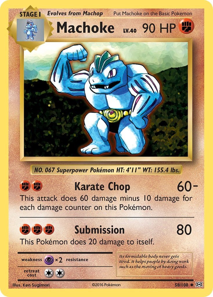 Machoke [EVO - 58/108] - Cartes Sportives Rive Sud
