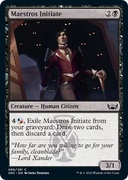 Maestros Initiate [SNC - 86] - Cartes Sportives Rive Sud