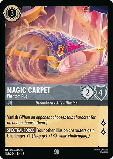 Magic Carpet - Phantom Rug [8 - 183/204] - Cartes Sportives Rive Sud