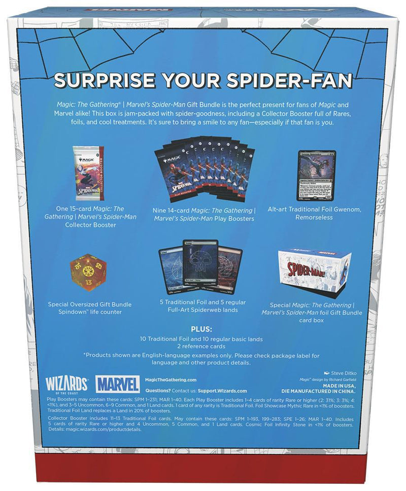 Magic The Gathering Marvel's Spider Man Gift Bundle (Pre Order) - Cartes Sportives Rive Sud
