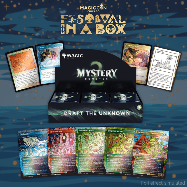 Magic The Gathering Mystery Booster Box 2 Festival In a Box MagicCon Chicago - Cartes Sportives Rive Sud