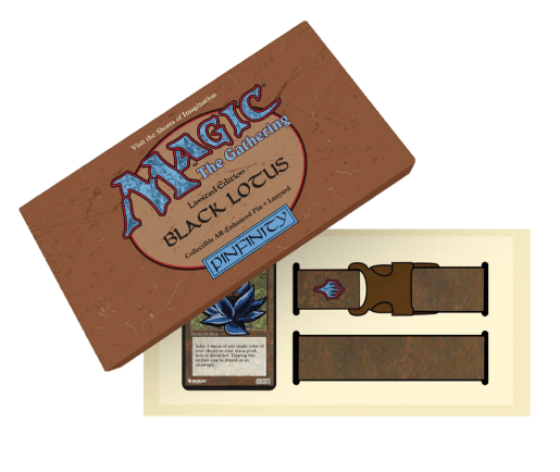 Magic The Gathering Mythic Edition Black Lotus Pin and Lanyard Set - Cartes Sportives Rive Sud