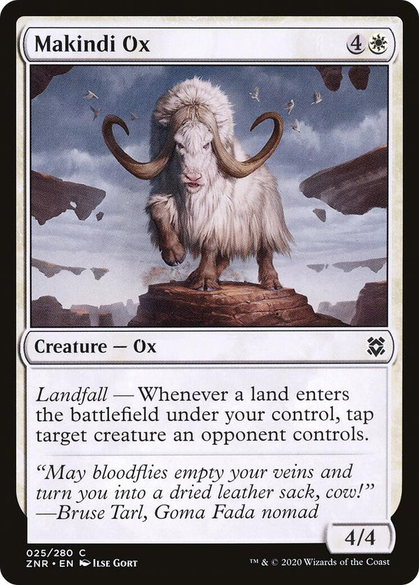Makindi Ox [ZNR - 25] - Cartes Sportives Rive Sud