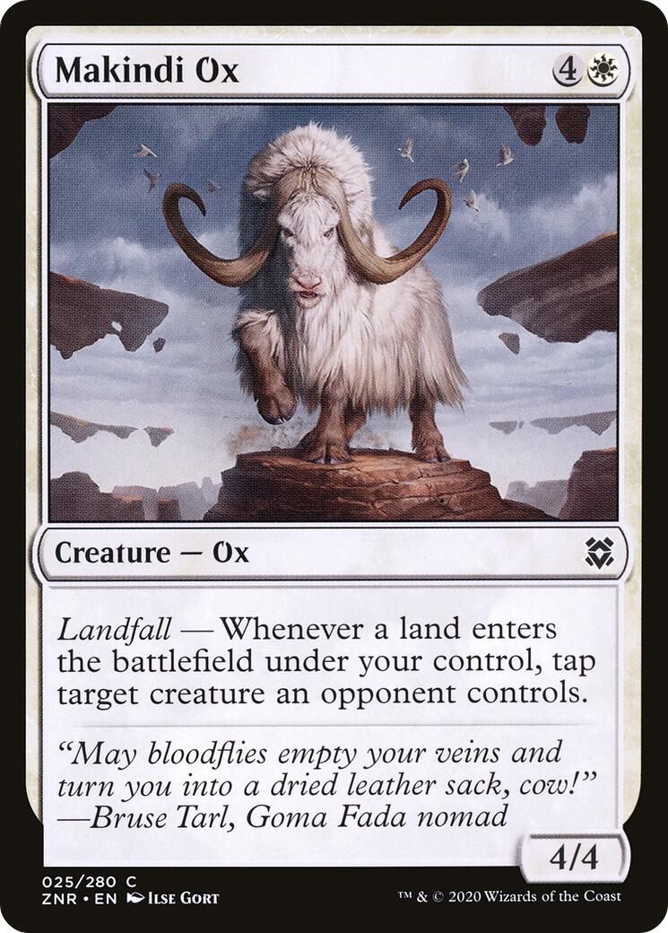 Makindi Ox [ZNR - 25] - Cartes Sportives Rive Sud