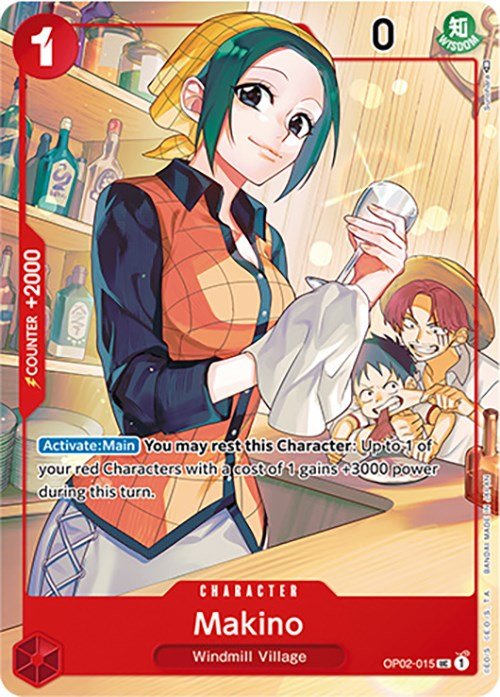 Makino (Japanese 1st Anniversary Set) [OP - PR - OP02 - 015] - Cartes Sportives Rive Sud