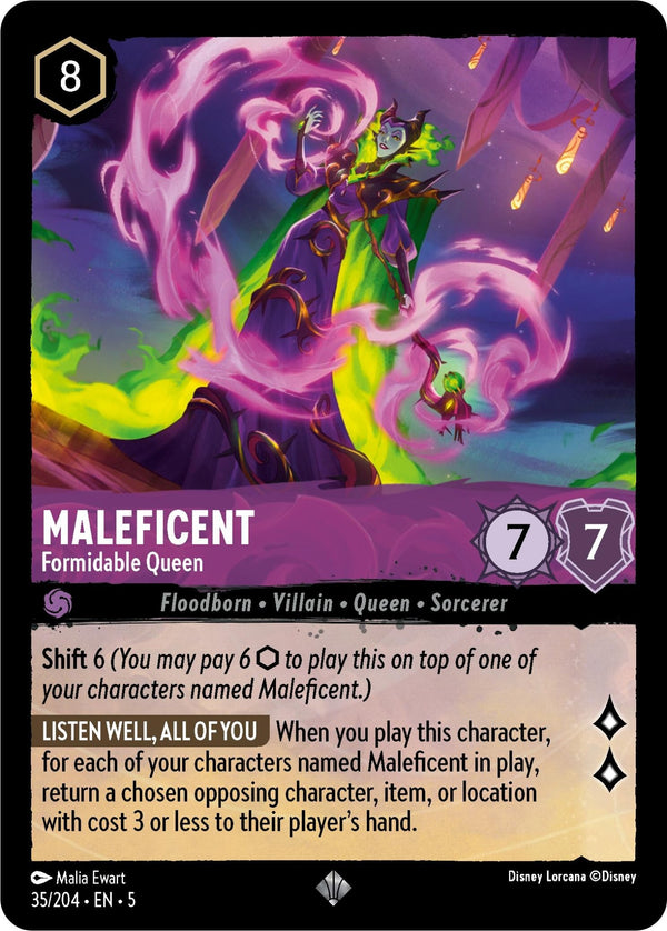 Maleficent - Formidable Queen [5 - 35/204] - Cartes Sportives Rive Sud