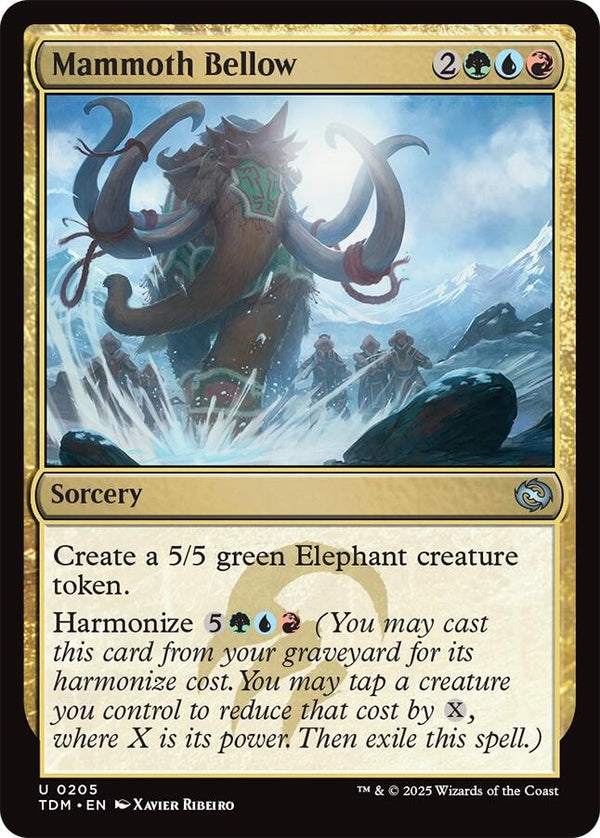Mammoth Bellow [TDM - 205] - Cartes Sportives Rive Sud