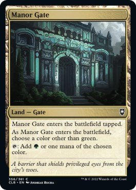 Manor Gate [CLB - 356] - Cartes Sportives Rive Sud