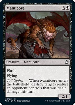 Manticore [AFR - 113] - Cartes Sportives Rive Sud