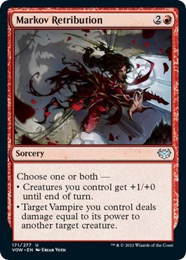 Markov Retribution [VOW - 171] - Cartes Sportives Rive Sud