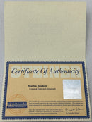 Martin Brodeur "Marty The Great" Frame Autographed Authenticated 34X27 - Cartes Sportives Rive Sud