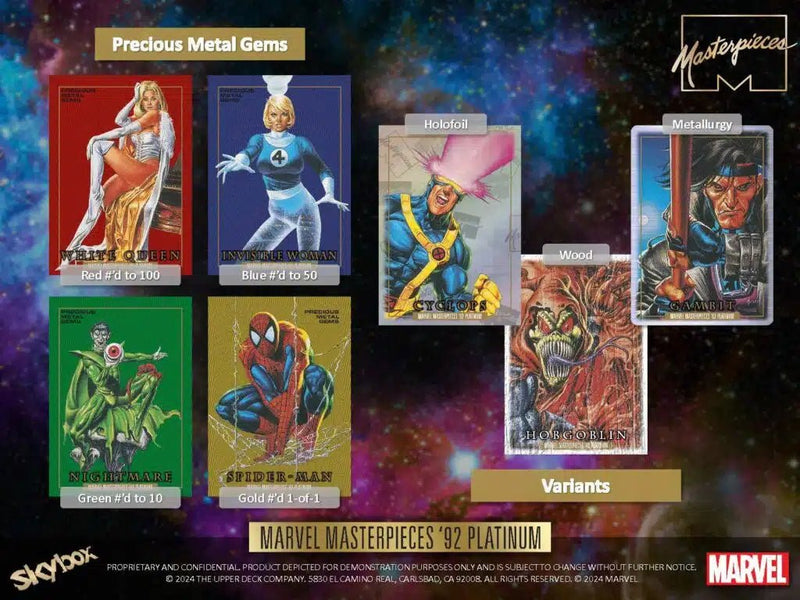 Marvel Masterpieces '92 Platinum Hobby - Cartes Sportives Rive Sud