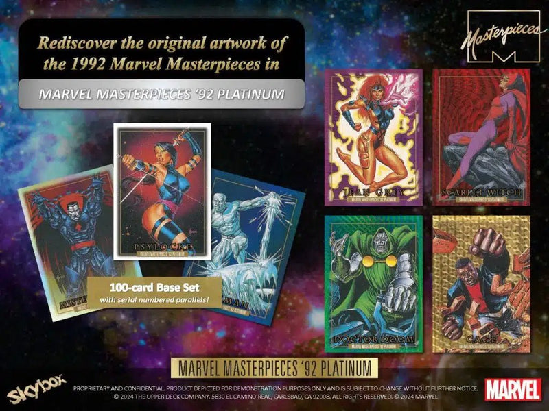 Marvel Masterpieces '92 Platinum Hobby - Cartes Sportives Rive Sud