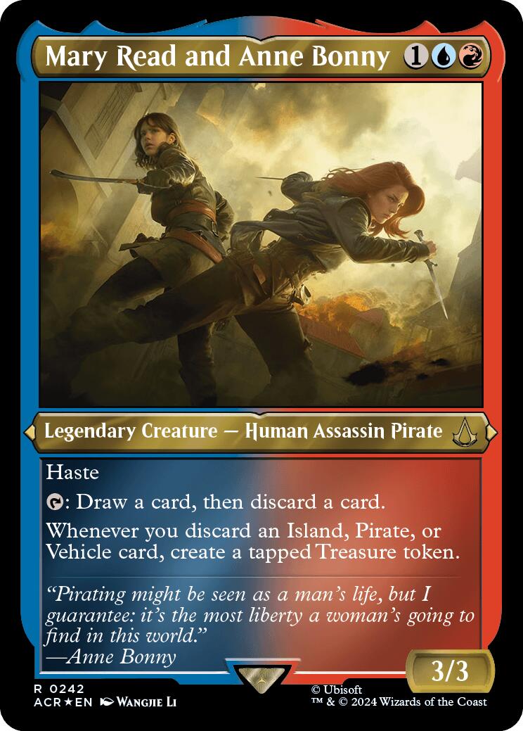 Mary Read and Anne Bonny (Foil Etched) [ACR - 242] - Cartes Sportives Rive Sud