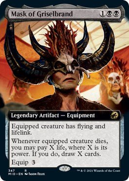 Mask of Griselbrand (Extended Art) [MID - 347] - Cartes Sportives Rive Sud