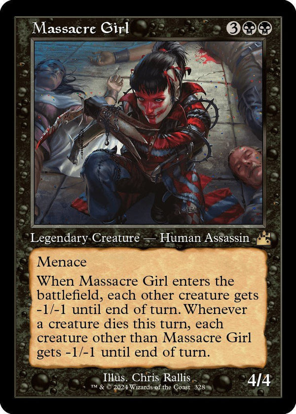 Massacre Girl (Retro Frame) [RVR - 328] - Cartes Sportives Rive Sud