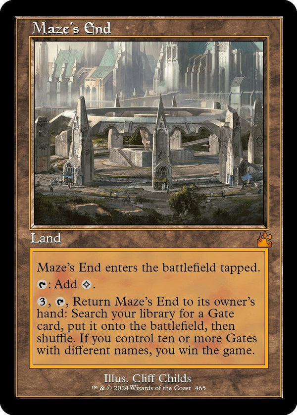 Maze's End (Retro Frame) [RVR - 465] - Cartes Sportives Rive Sud