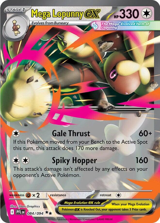 Mega Lopunny ex - 084/094 [PFL - 084/094] - Cartes Sportives Rive Sud