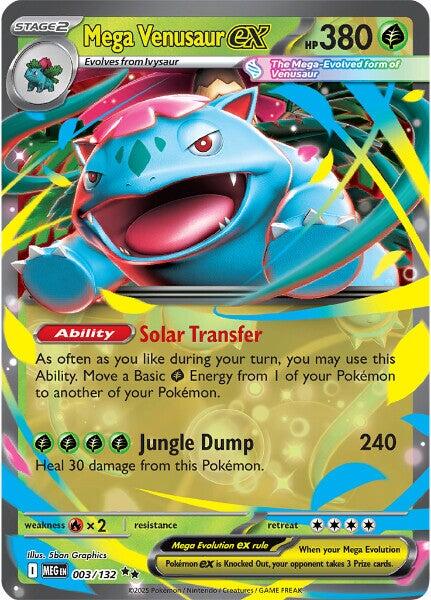 Mega Venusaur ex - 003/132 [MEG - 003/132] - Cartes Sportives Rive Sud