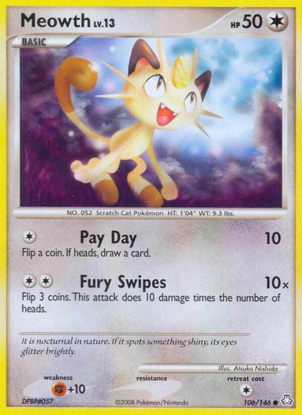 Meowth [LA - 106/146] - Cartes Sportives Rive Sud