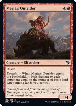 Meria's Outrider [DMU - 138] - Cartes Sportives Rive Sud