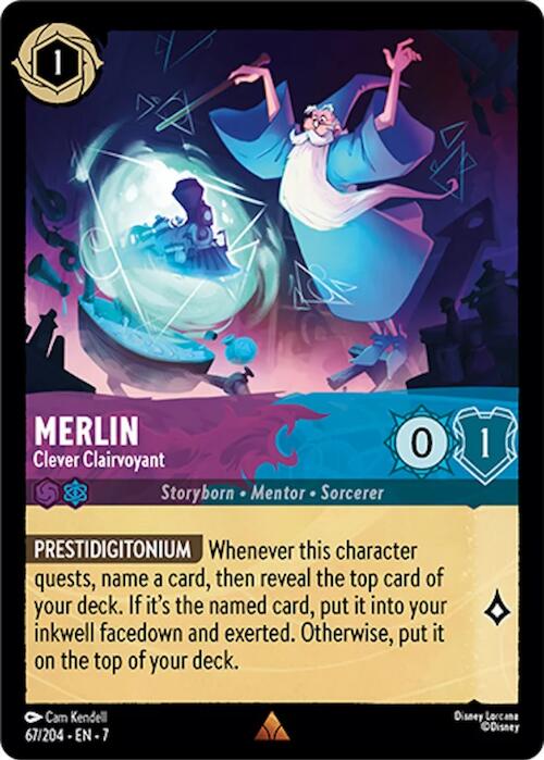 Merlin - Clever Clairvoyant [7 - 67/204] - Cartes Sportives Rive Sud