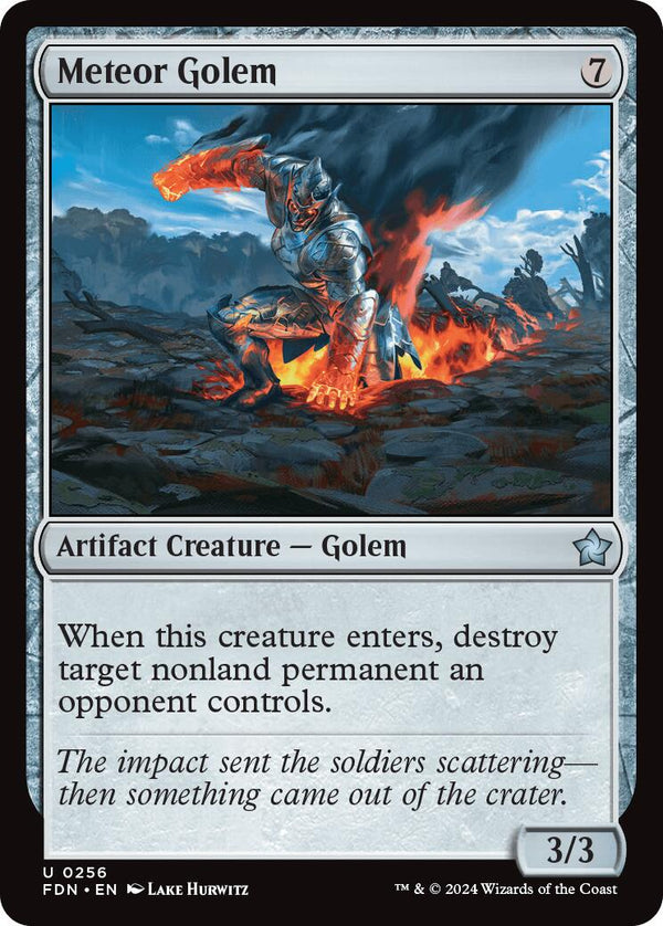 Meteor Golem [FDN - 256] - Cartes Sportives Rive Sud