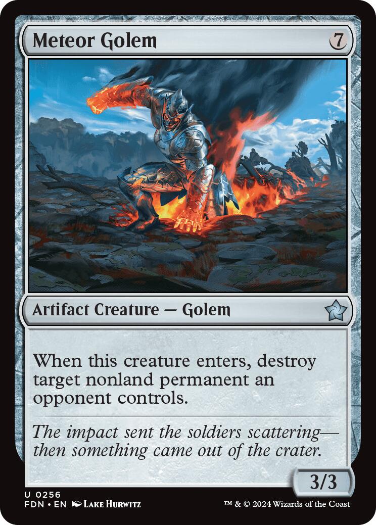 Meteor Golem [FDN - 256] - Cartes Sportives Rive Sud
