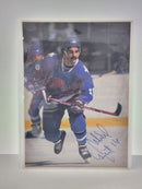 Michel Goulet Picture Autographed Authenticated 8X10 - Cartes Sportives Rive Sud