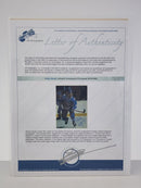 Michel Goulet Picture Autographed Authenticated 8X10 - Cartes Sportives Rive Sud