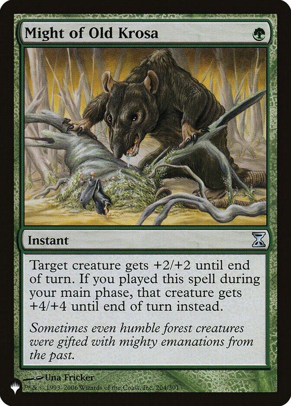 Might of Old Krosa [LIST - 204/301] - Cartes Sportives Rive Sud