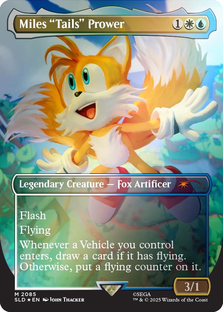 Miles "Tails" Prower (Rainbow Foil) [SLD - 2085] - Cartes Sportives Rive Sud