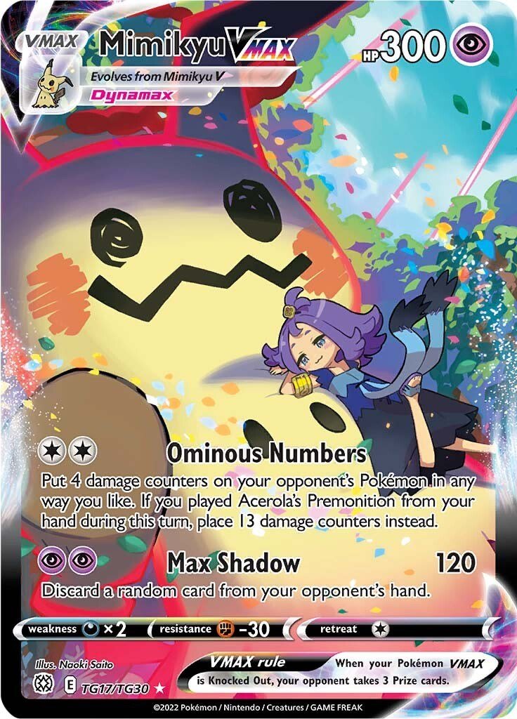 Mimikyu VMAX [SWSH09:TG - TG17/TG30] - Cartes Sportives Rive Sud